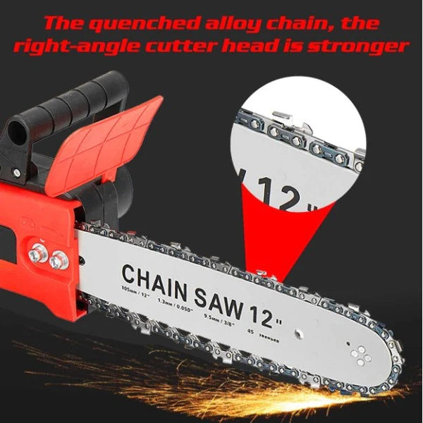 Акумулаторна Резачка за Дърва 12 Инча – Мощна и Лесна за Употреба