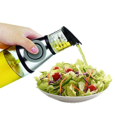 Диспенсър за олио и оцет Press & Measure – Прецизно дозиране за здравословно готвене