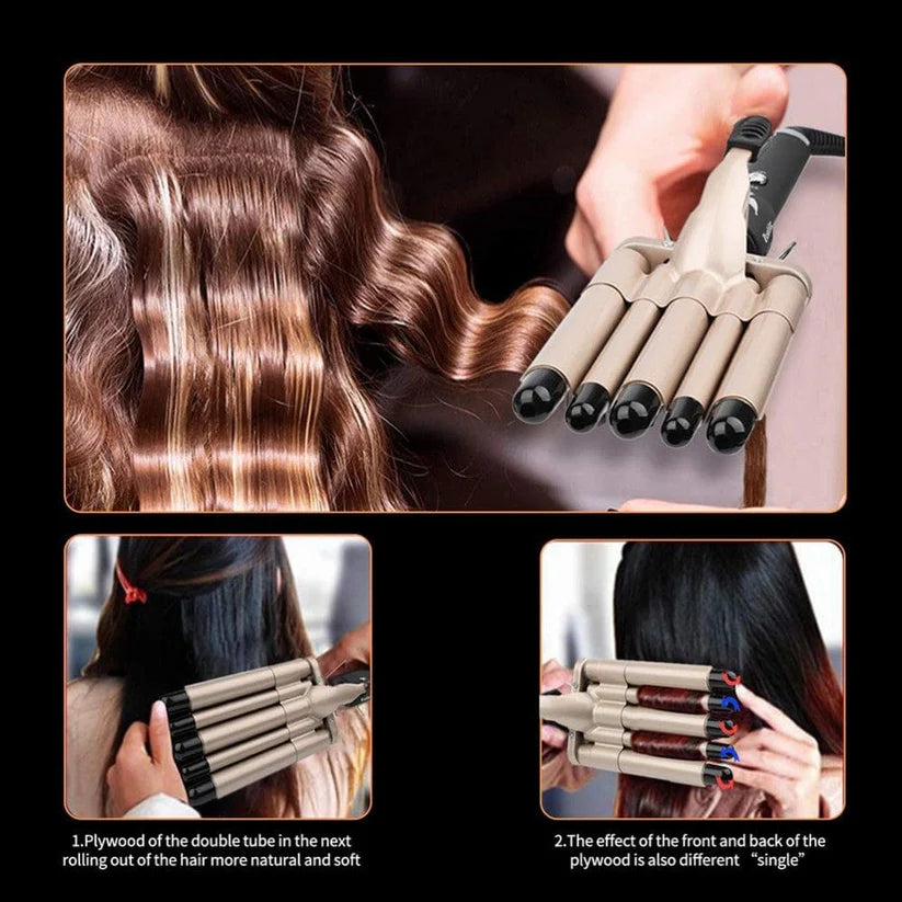 Маша за ретро къдрици Sonar SN-15 с керамично покритие – 5 разделения